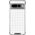 White Grid Google Pixel 7 Pro Clear Case